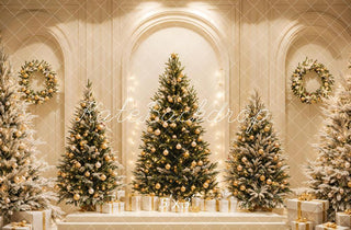 Alberi di Natale Retro Arco Regali Sfondo Designed by Emetselch