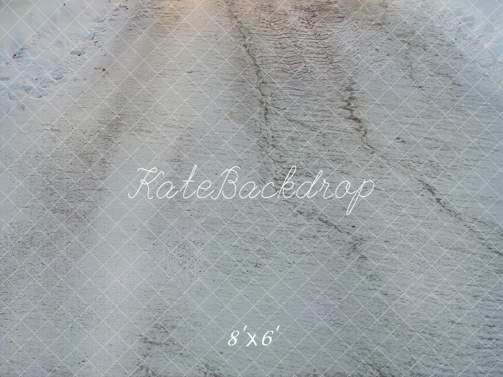 Kate Winter Snow Path Floor Backdrop Backdrop Designed by Kate Image