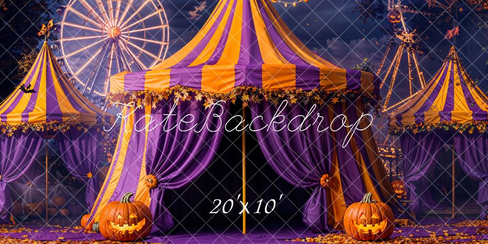 Tenda del Circo di Halloween Ruota Panoramica Sfondo Designed by Emetselch