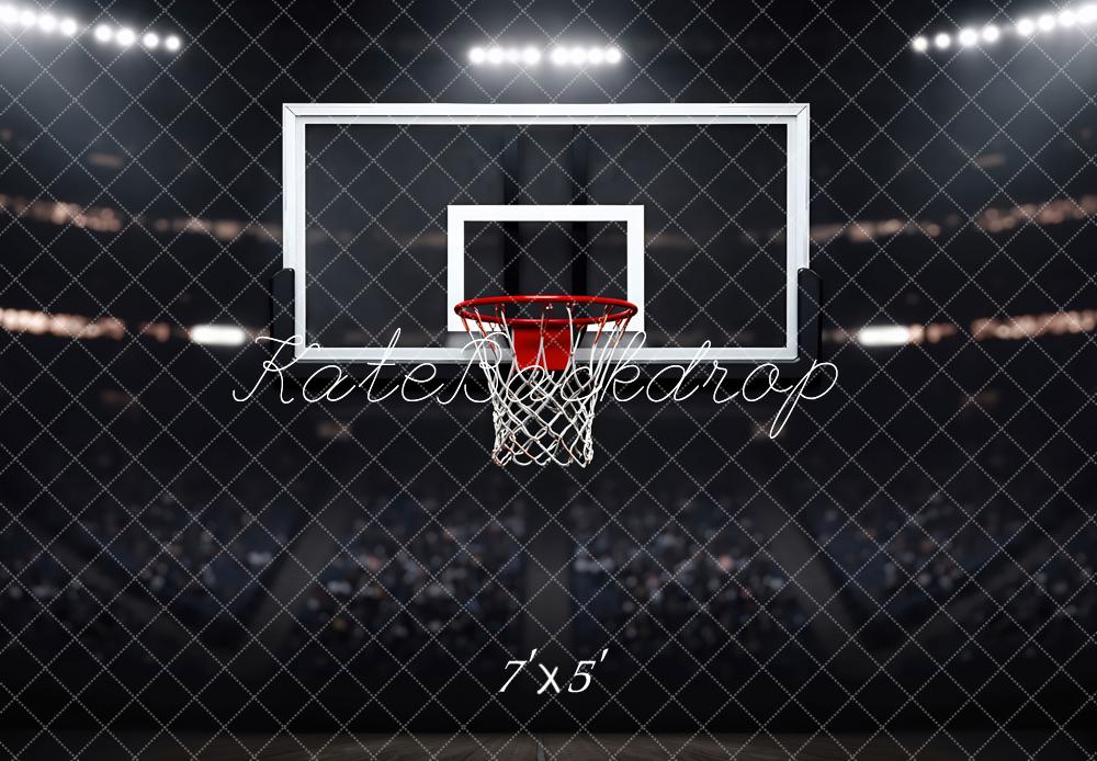Kate Sports Basketball Hoop Court Stadium Backdrop Designed by Mini MakeBelieve