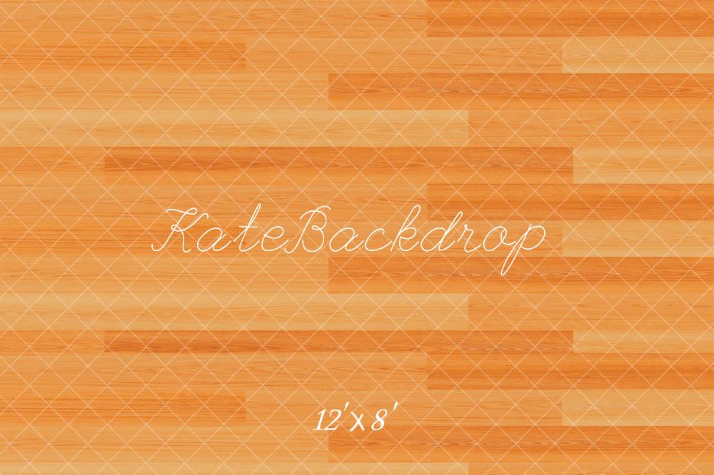 Kate Orange Wooden Floor Backdrop Designed by Kate Image
