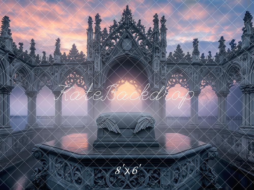 Kate Fantasy Gothic Arch Angel Wings Backdrop Designed by Mini MakeBelieve