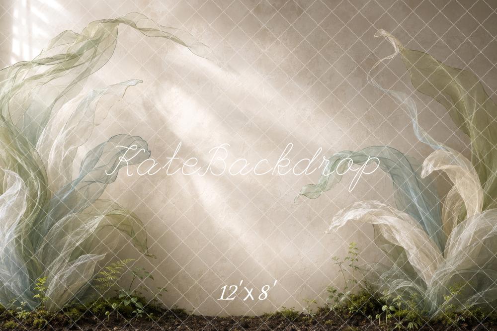 Kate Spring Ethereal Botanical Garden Foliage Printed Backdrop Designed by Shutter Swan Studios