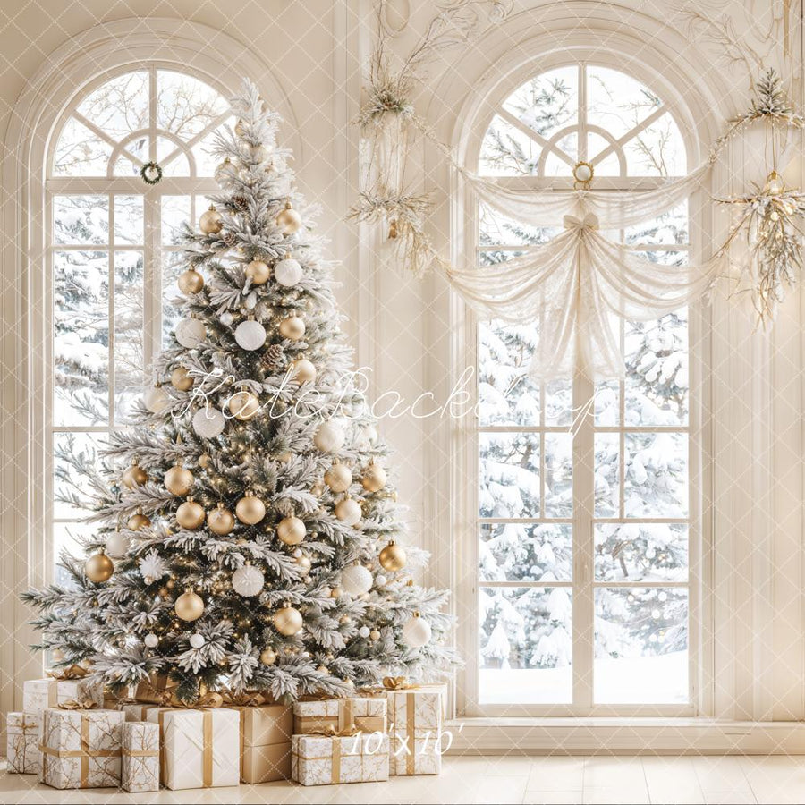 Elegant Winter Holiday Christmas Backdrop