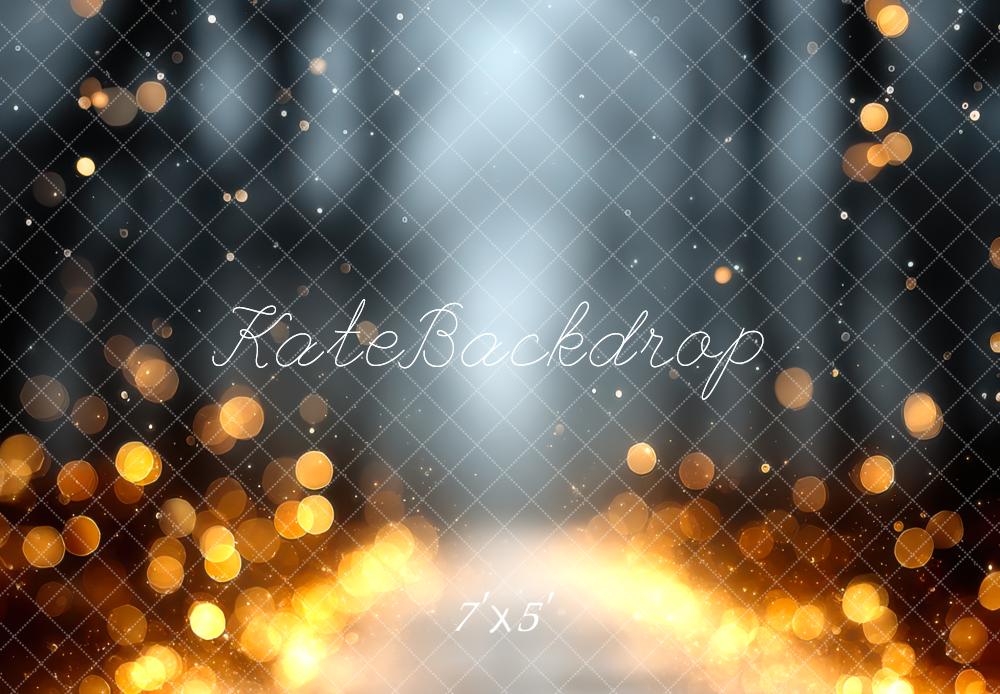 Kate Abstract Gold Bokeh Light Rays Backdrop Designed by Mini MakeBeli