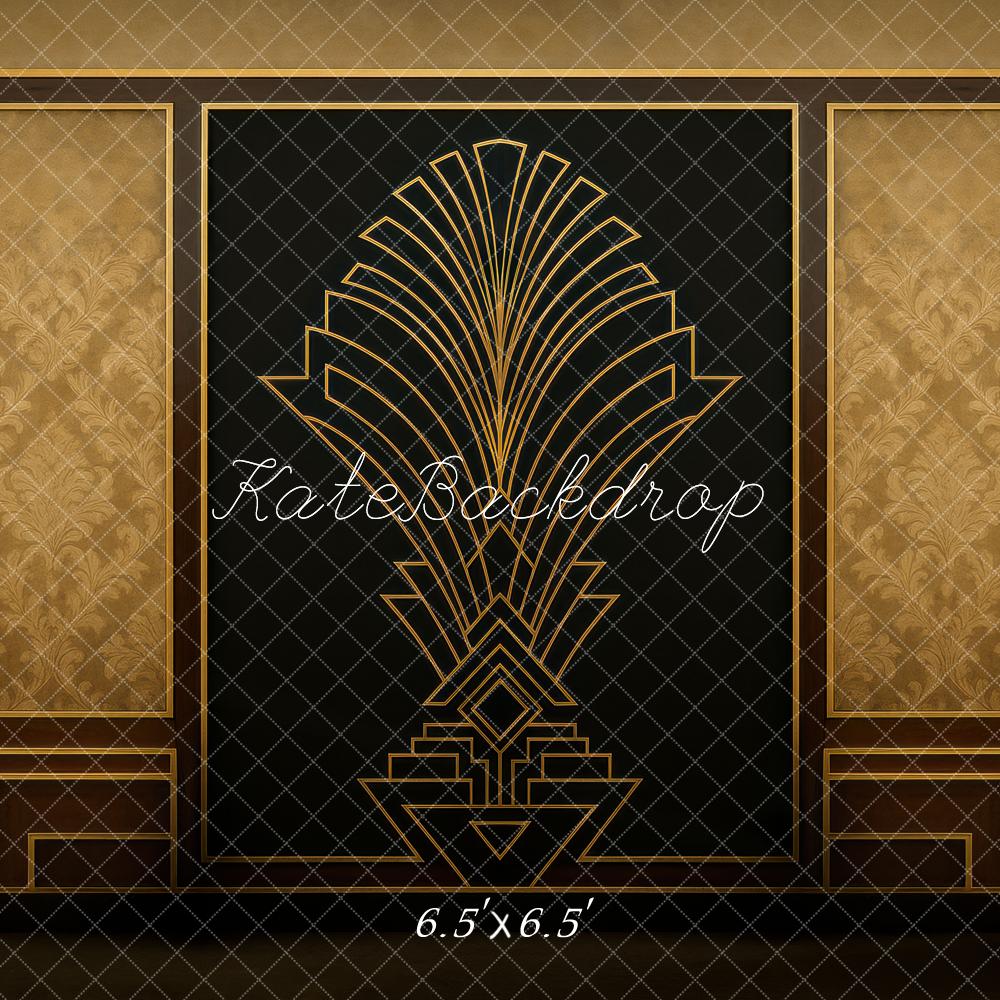 Fondo de Pared Vintage Art Deco Línea Diseñado por Mini MakeBelieve