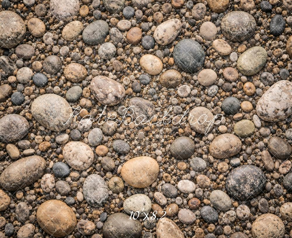 Kate Pebble Stone Floor Printed Backdrop Designed by Vertigo Productions