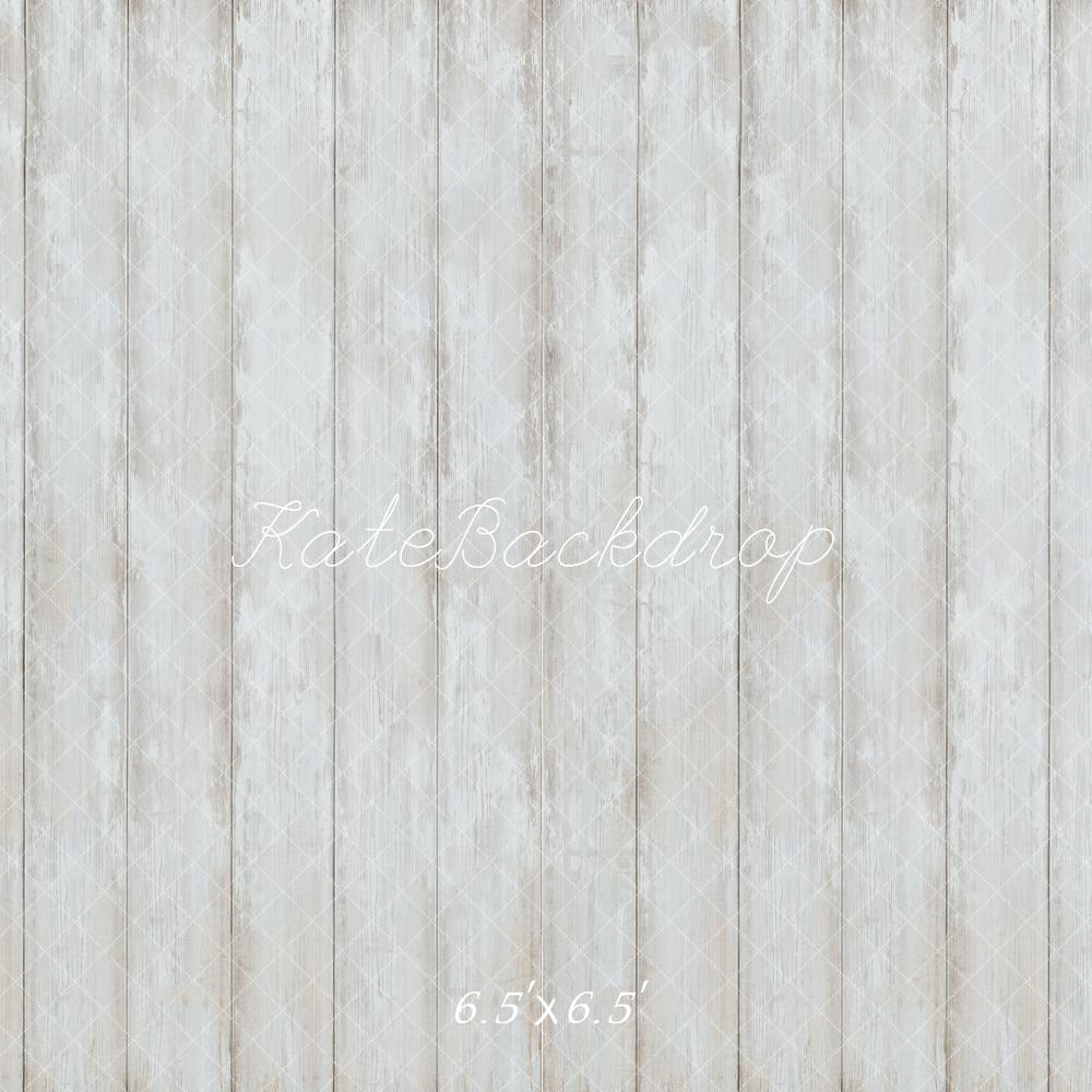 Fondo de Piso de Madera Blanca Vintage Diseñado por Kate Image