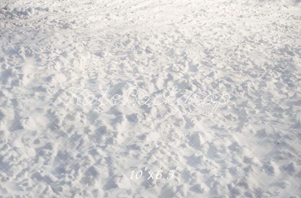 Kate Winter Snow Texture Floor Backdrop Designed by Emetselch