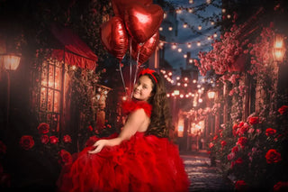 Sfondo floreale romantico da negozio di strada per San Valentino progettato da Emetselch