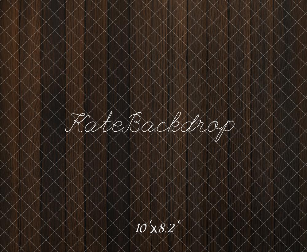 Kate Dark Wood Texture Floor Backdrop Designed by Emetselch