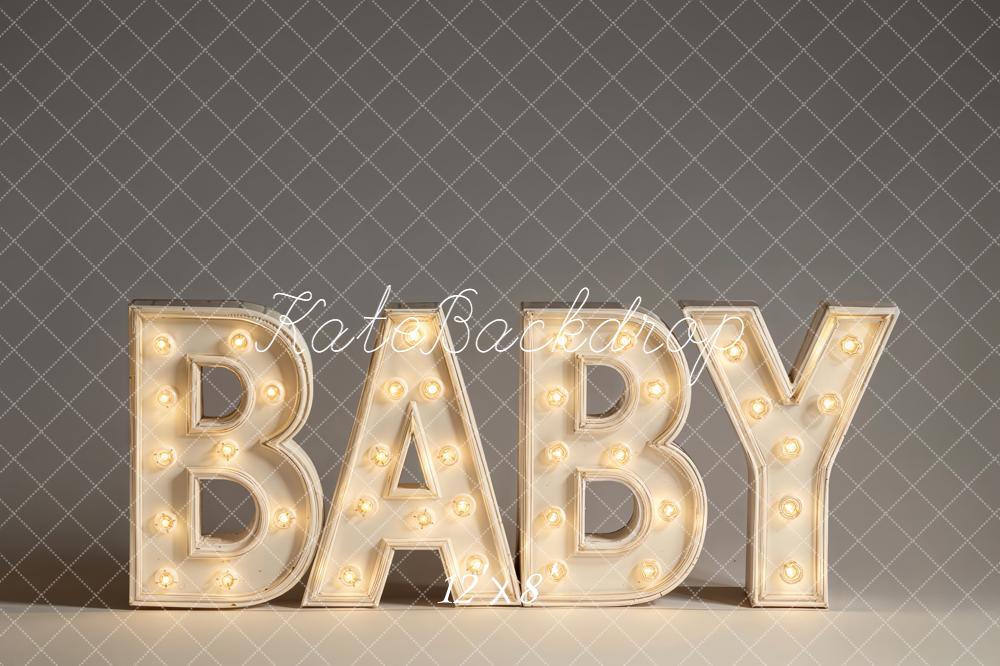 Kate Baby Marquee Light Letters Backdrop Designed by Emetselch