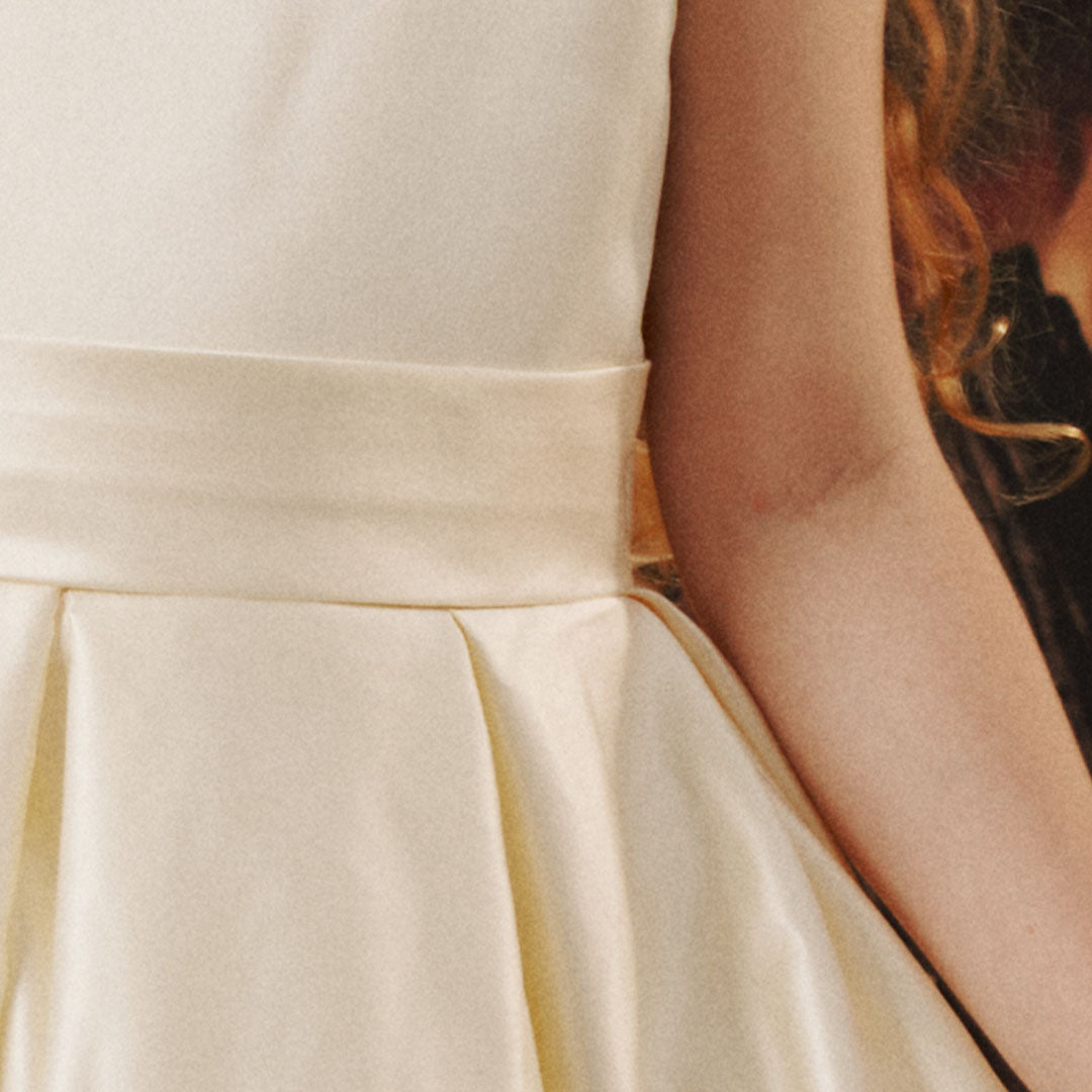 Couture Velvet Roze Sequin Strik Schouder Meisjesjurk voor Fotografie