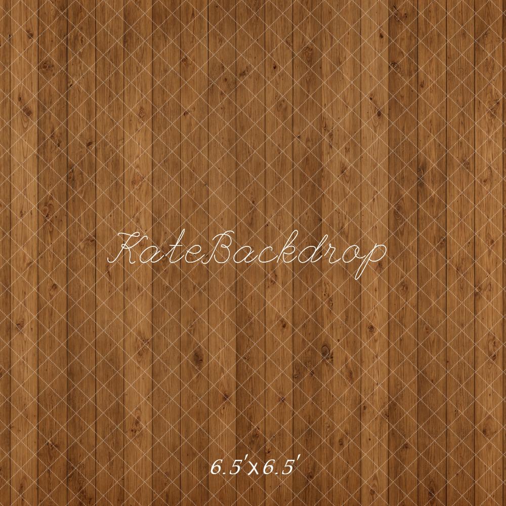 Kate Brown Wood Plank Floor Printed Backdrop Designed by Emetselch
