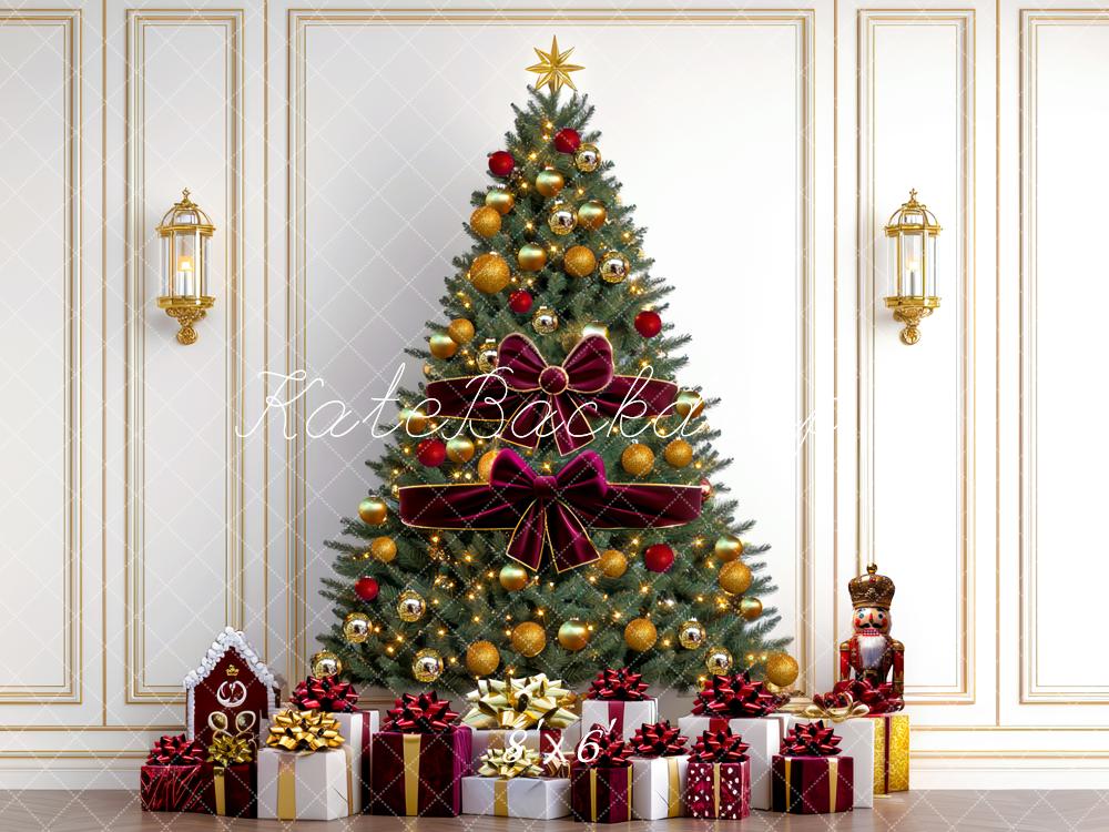 Kate Christmas Tree Vintage Wall Gifts Nutcracker Backdrop Designed by Mini MakeBelieve