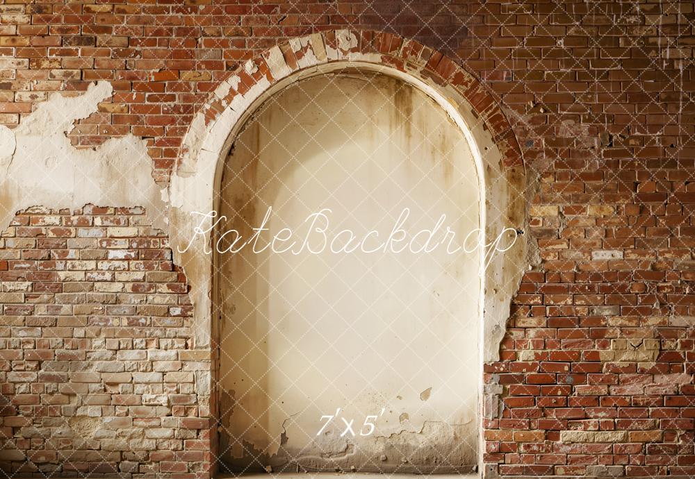 Kate Vintage Brick Wall Arch Backdrop Designed by Emetselch