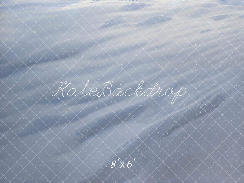Lichtgrijze sneeuwvloer Foto Achtergrond Is ontworpen door Kateemaakt door