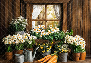 Easter Rustic Floral Foto Achtergrond Designed by Emetselch