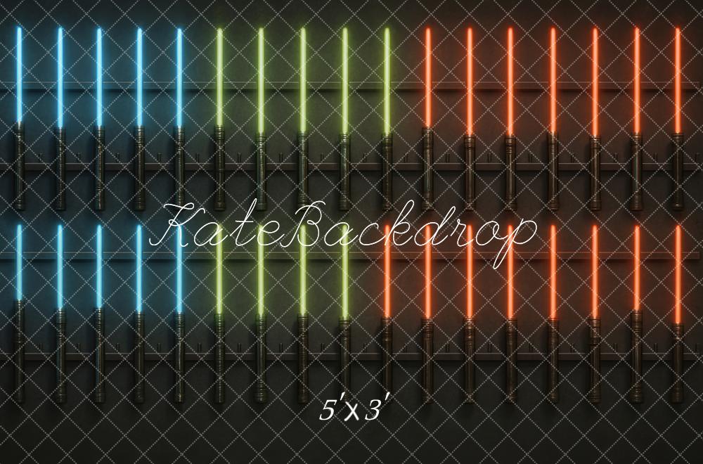 Star Wars Neon Lights Wall Backdrop Designed by Megan Leigh Photography