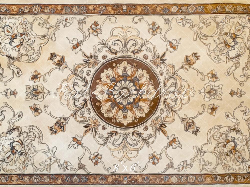 Kate Vintage Floral Pattern Floor Backdrop Designed by Mini MakeBelieve