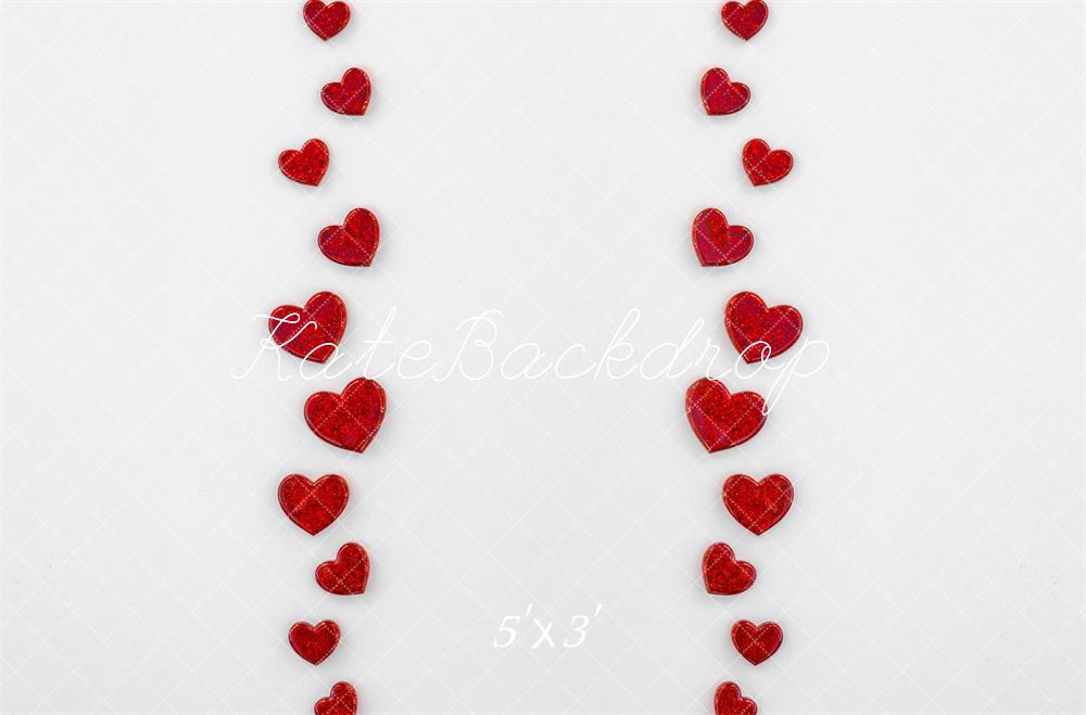 Valentine Red Heart Foto Achtergrond Designed by Mini MakeBelieve