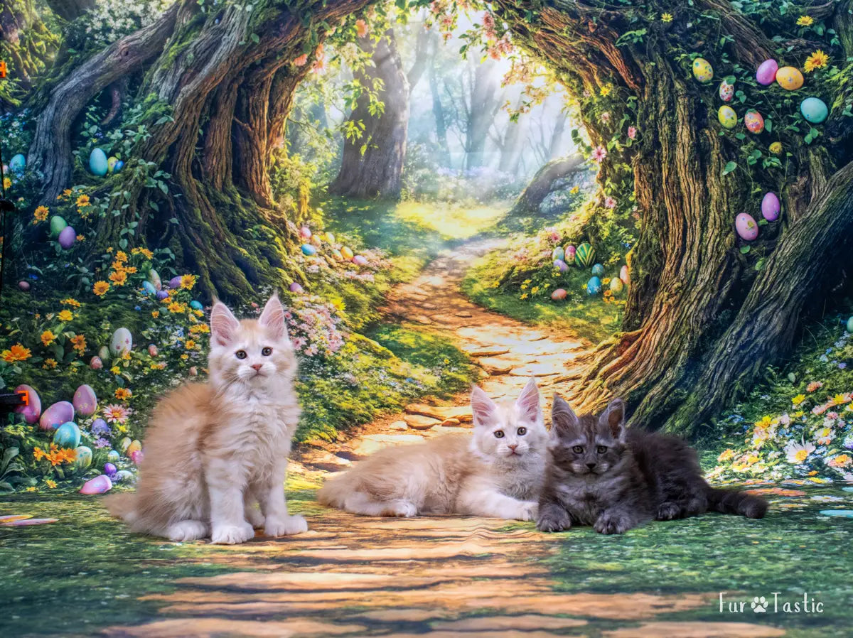 Kate Easter Forest Tree Arch Path Backdrop Designed by Emetselch