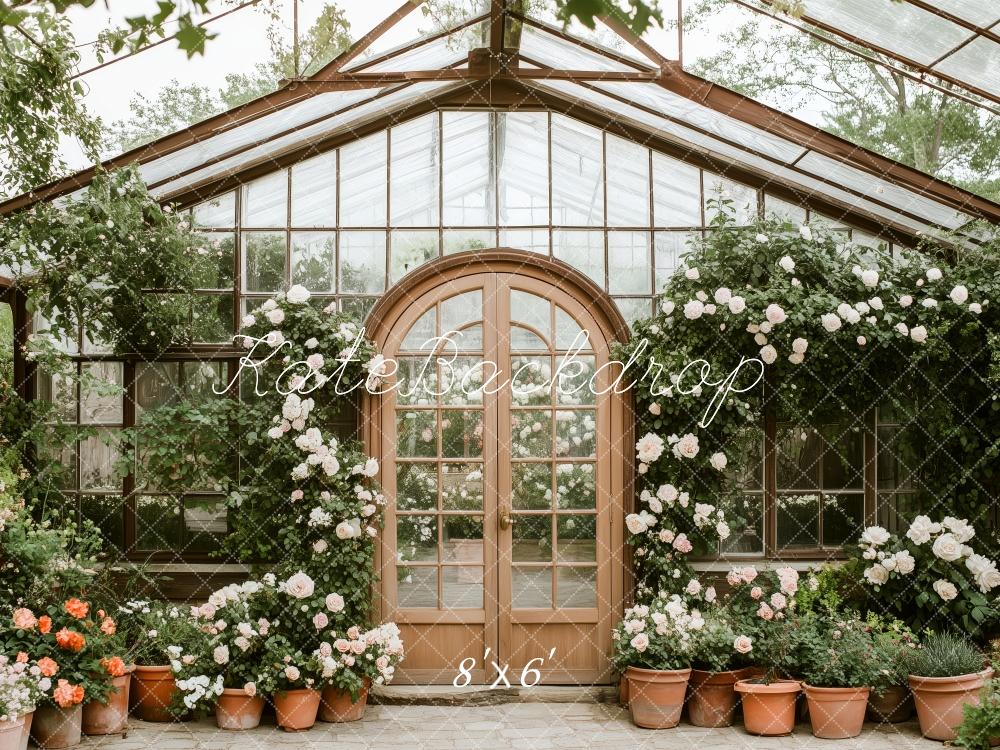 SALE Kate Spring Floral Greenhouse Garden Backdrop Designed by Patty Roberts