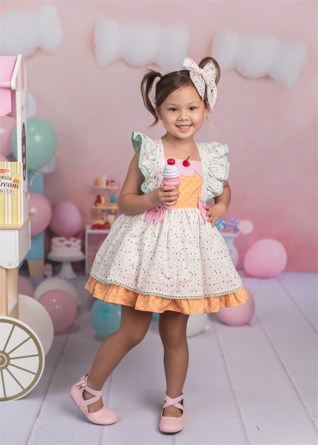 Dolce sfondo per il cake smash con gelato disegnato da Emetselch