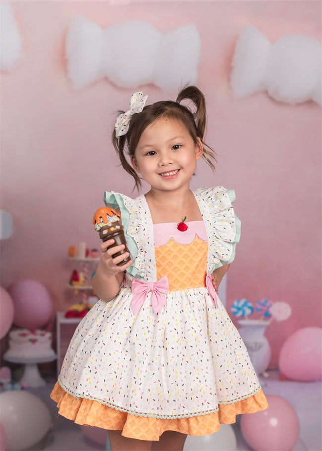 Sweet Pastel Ice Cream Party Backdrop