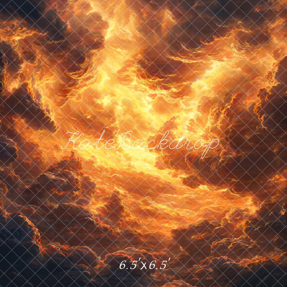 Kate Fashion Fiery Sky Abstract Texture Backdrop Designed by Kate Image