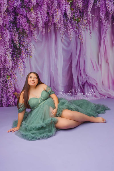 Mesh Maternity Photoshoot Dress SY025