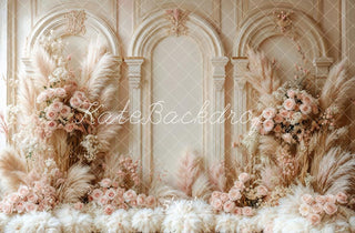 Arco floreale boho per matrimoni sfondo retro Designed by Emetselch