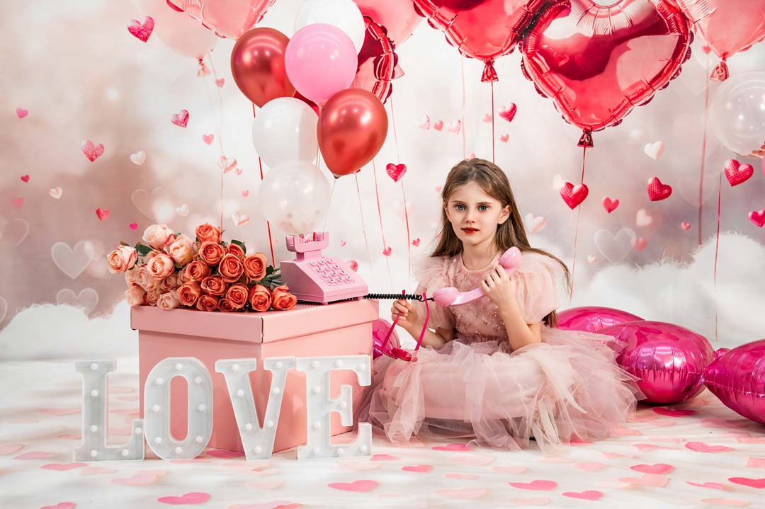Kate Valentine's Day Balloons Photo Kit Photography Backdrops&Props Themed Bundle