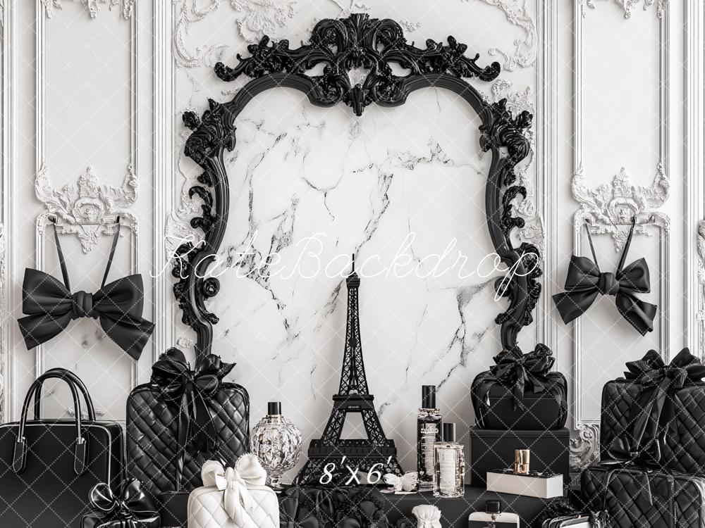 Kate Luxury Parisian Elegance Perfume Bag Backdrop Designed by Ashley Paul