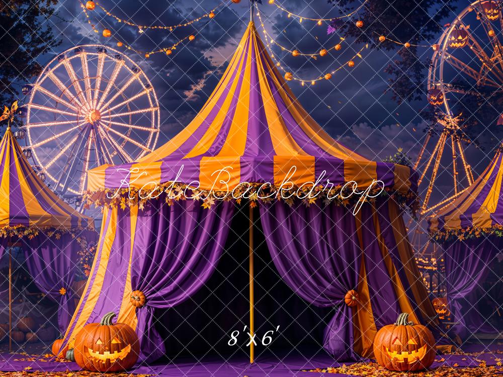 Tenda del Circo di Halloween Ruota Panoramica Sfondo Designed by Emetselch