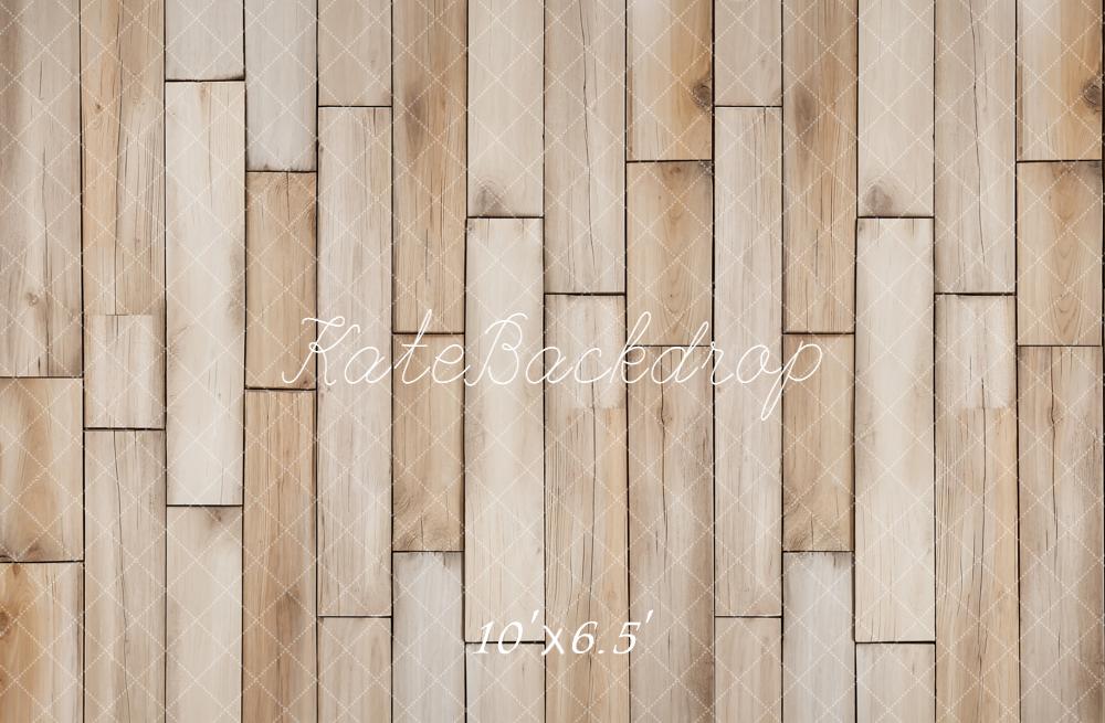 Kate Light Wood Plank Floor Backdrop Designed by Kate Image