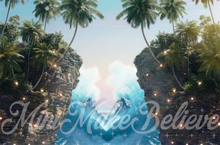 Kate Summer Dreamy Sea Island Wave Printed Backdrop Designed by Mini MakeBelieve
