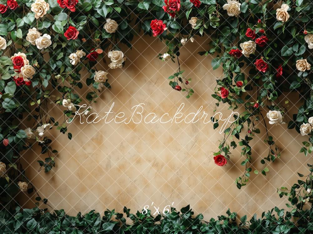 Valentine Rose Arch Wand Foto Achtergrond Designed by Patty Roberts