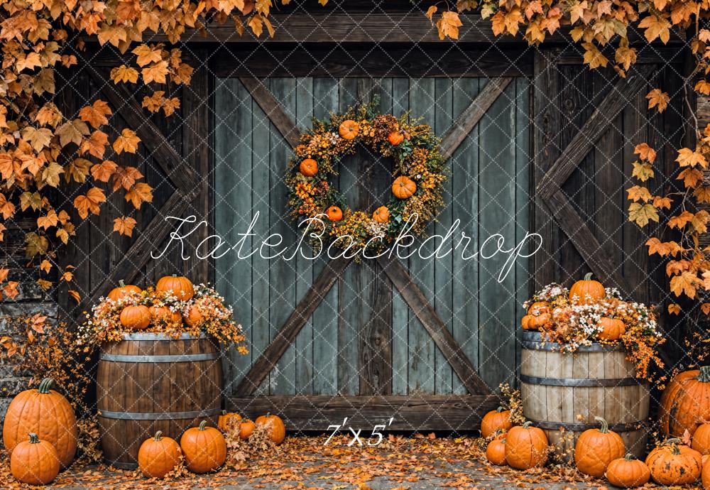 Fall Leaves And Rustic Wood Background Free Autumn Cozy Corner Image