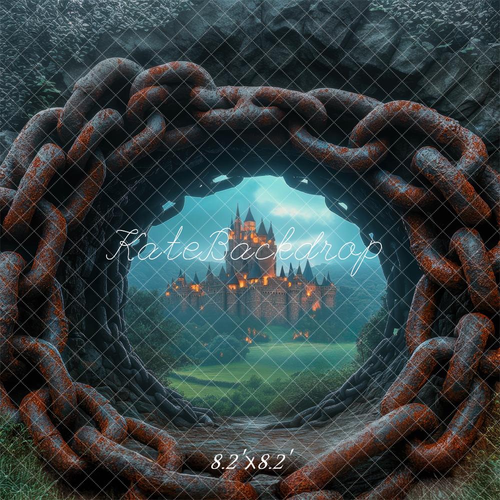 Kate Fantasy Castle Chain Tunnel Backdrop Designed by Mini MakeBelieve