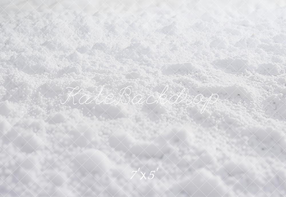 Kate White Snow Ground Printed Backdrop Designed by Kate Image