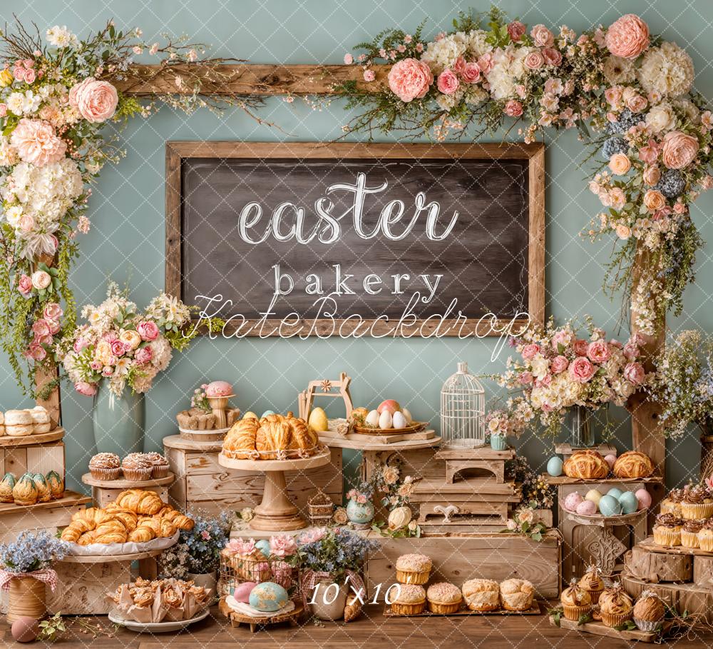 Kate Easter Bakery Flower Arch Pastries Eggs Backdrop Designed by Emetselch