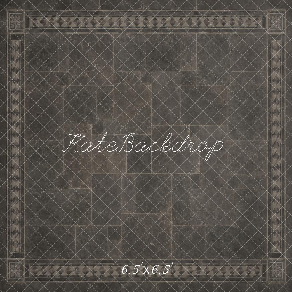 Kate Gray Tile Floor Printed Backdrop Designed by Vertigo Productions