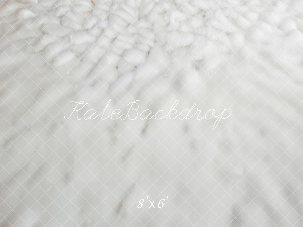 Kate White Snowy Texture Floor Backdrop Designed by Emetselch