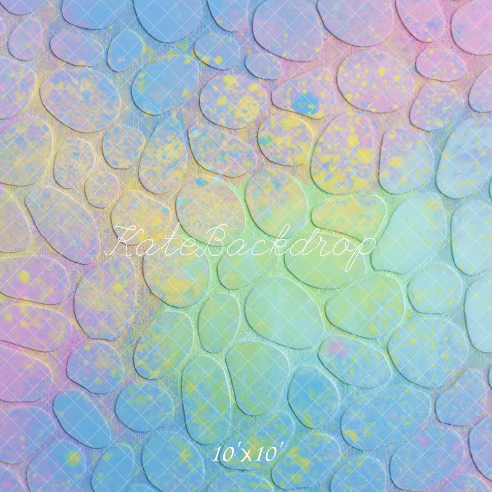 Kate Easter Pastel Cobblestone Gradient Floor Backdrop Designed by Mini MakeBelieve