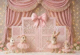 Fondo de Fiesta de Ballet Rosa de Conejo Cake Smash Designed by Ashley Paul