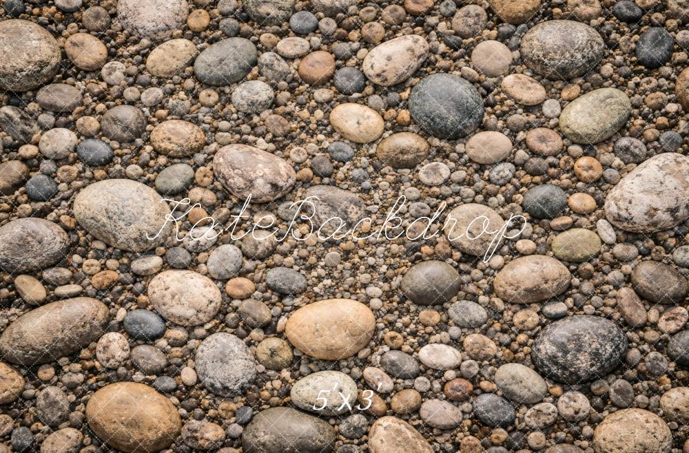 Kate Pebble Stone Floor Printed Backdrop Designed by Vertigo Productions