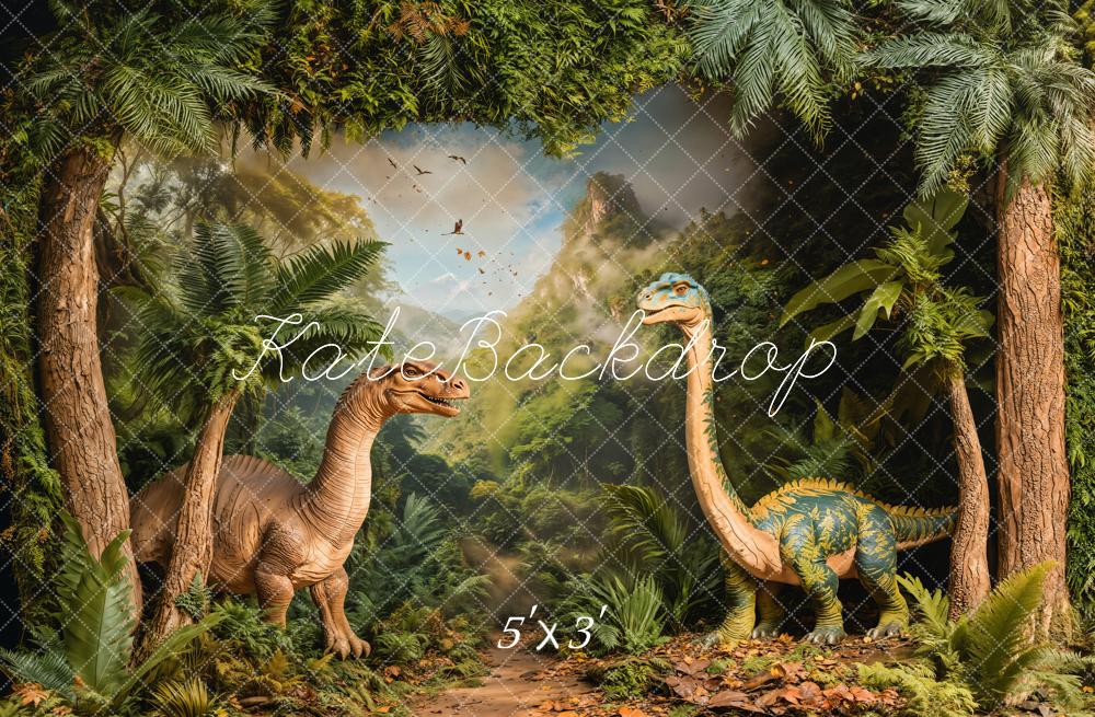Kate Dinosaur Jungle Forest Backdrop Designed by Emetselch