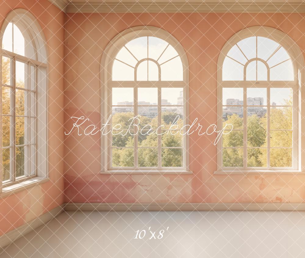 Retro Elegante Boog Raam Hoek Foto Achtergrond Ontworpen door Emetselch