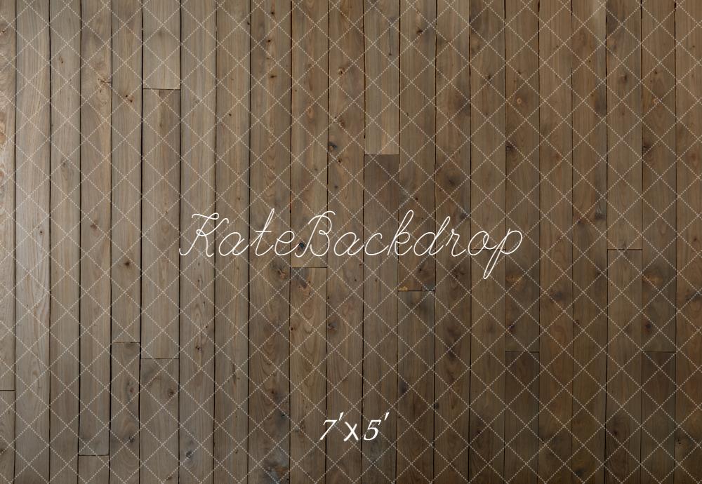 Kate Brown Wooden Plank Wall/Floor Backdrop Designed by Kate Image